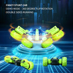 Amicool Remote Control RC Car All Terrain, 4WD 360°Rotation Stunt Car Offroad RC Vehicle with LED, 2.4GHz Car Radio Control Crawlers for Kids 6-12 Years
