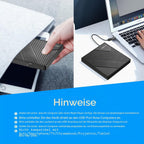 Amicool External DVD Drive External USB 3.0 USB C CD Drive for Laptop Desktop PC MacBook External DVD Burner Windows 7/8.1/10/11 Linux Mac OS CD/DVD Reader Portable +/-RW ROM Optical Drive