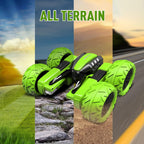Amicool Remote Control RC Car All Terrain, 4WD 360°Rotation Stunt Car Offroad RC Vehicle with LED, 2.4GHz Car Radio Control Crawlers for Kids 6-12 Years