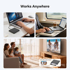 Amicool External USB-C USB 3.0 CD/DVD Drive Burner Player Laptop Ultra-Slim +/-RW Portable Writer CD/DVD Reader for Laptop Desktop PC Computer, Mac iMac MacBook, Windows 11/10/8 Linux Optical Drive